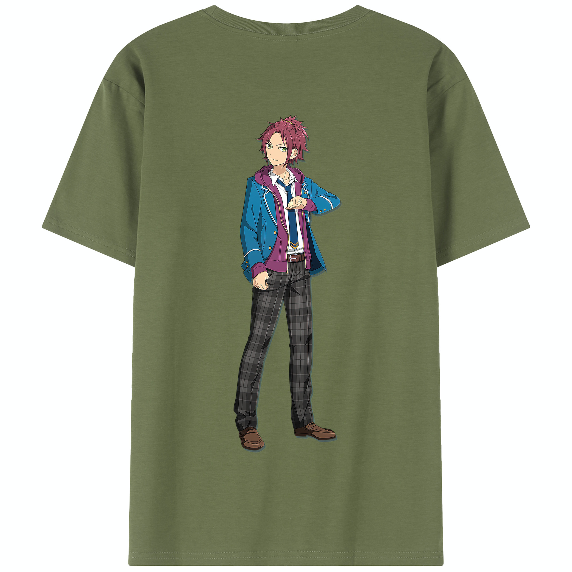 （画像用） あんさんぶるスターズ! Ensemble Stars 綿100％半袖Tシャツ（背面プリント）